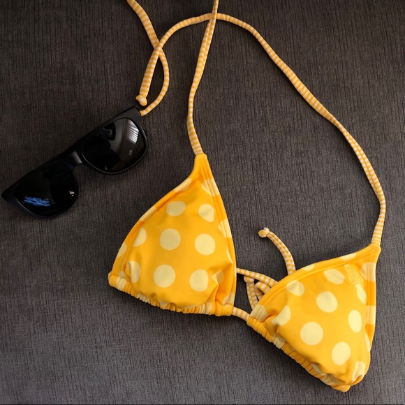 Roxy Yellow Polka Dot Bikini - Picture 3 of 3